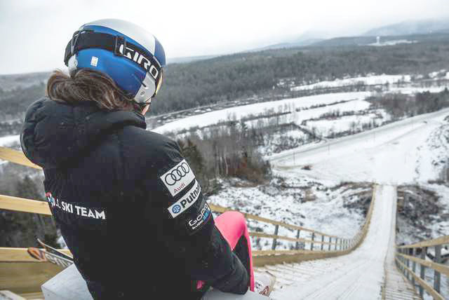 Nansen Ski Jump from the top